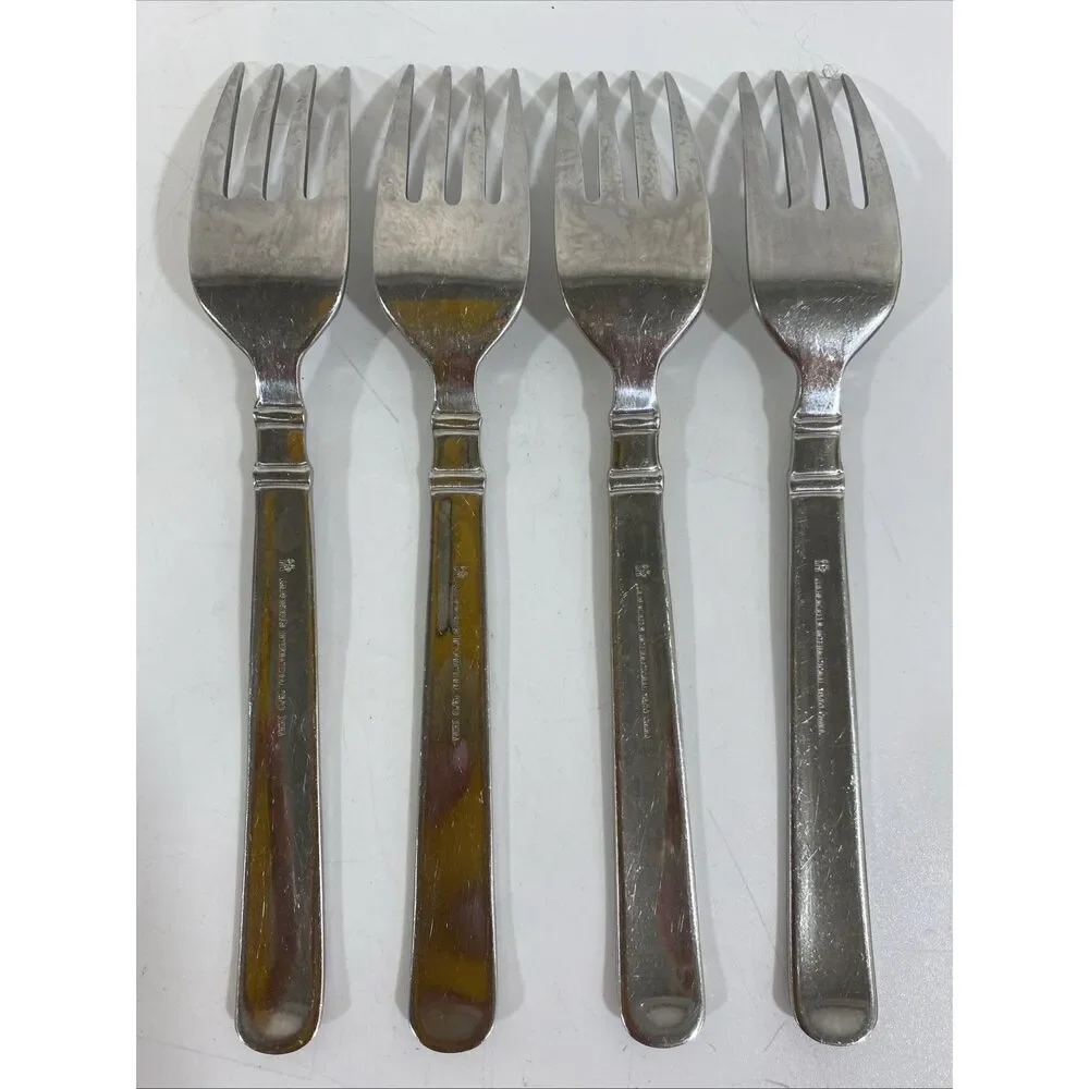 SET (4)VTG JA HENCKELS INTERNATIONAL 18/10‎ CHINA SALAD FORKS EARL SS